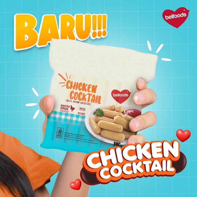 

Sosis Ayam Cocktail Belfoods / Belfoods Chicken Cocktail 190gr & 400gr