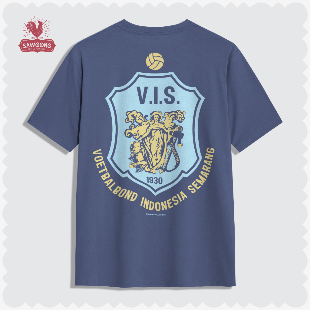 SAWOONG Kaos Vintage Retro Lambang Cikal Bakal PSIS Semarang VIS