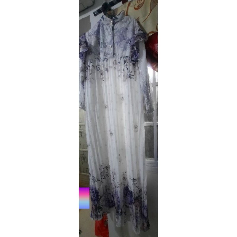 gamis meijiewang dengan kerudung