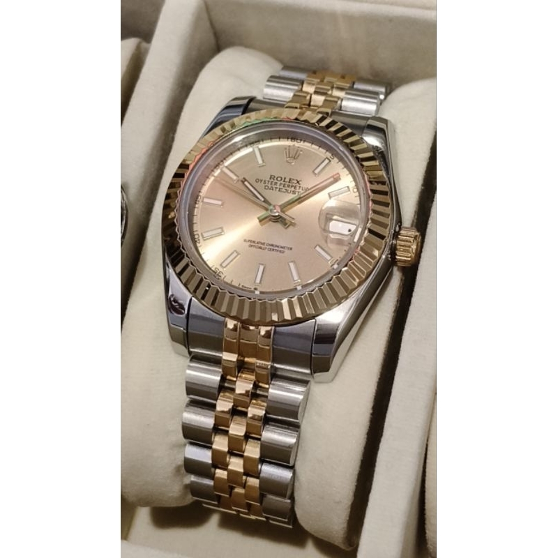 Rolex oyster perpetual date just 31mm two tone automatic 1:1