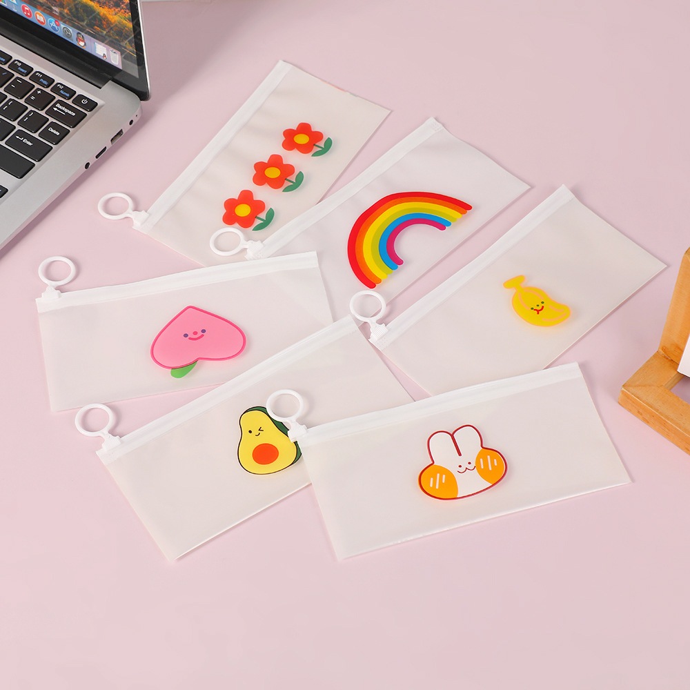 KS Pouch Dompet Mika Karakter Lucu Tempat Penyimpanan Resleting Makeup Skincare Alat Tulis