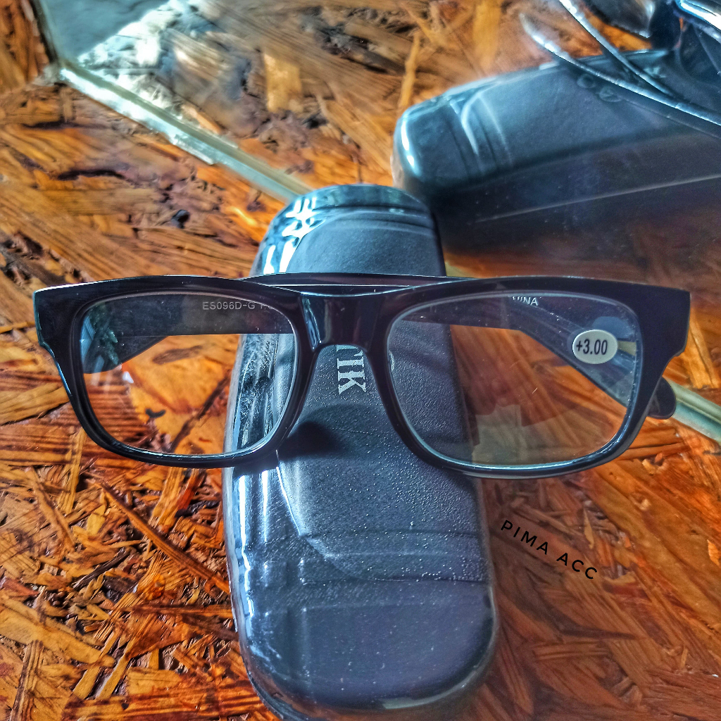 KACAMATA BACA LENSA ASLI KACA TERSEDIA UKURAN PLUS +1.00 SAMPAI PLUS +3.00