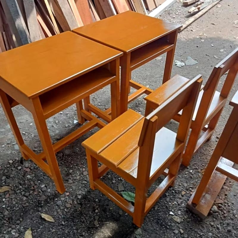 KURSI MEJA KAYU / kursi belajar meja belajar