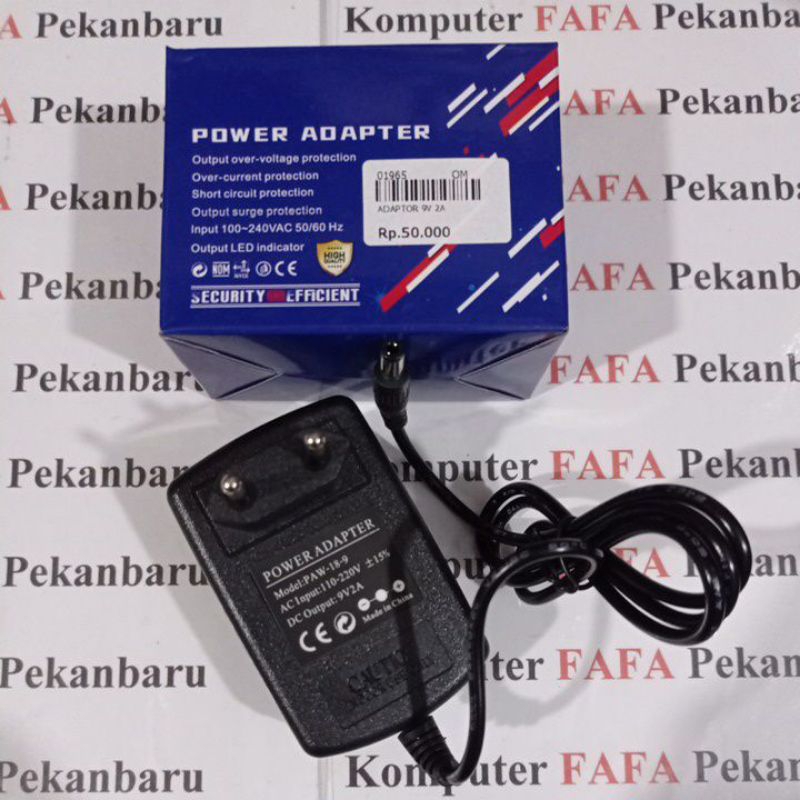 Adaptor 9 Volt, 2 Ampere