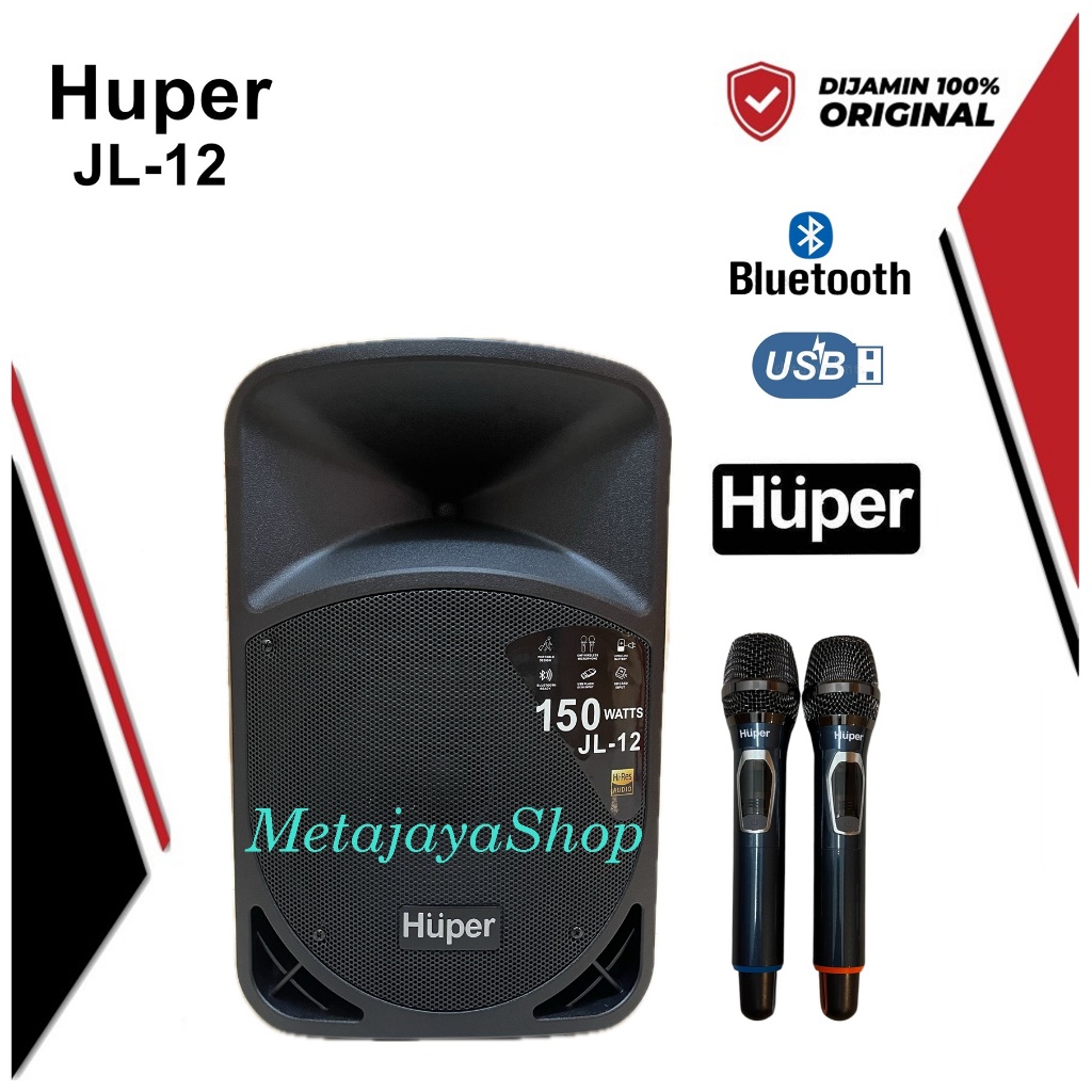 Huper JL-12 Speaker Wireless Portable Huper JL-12 - 12 inch