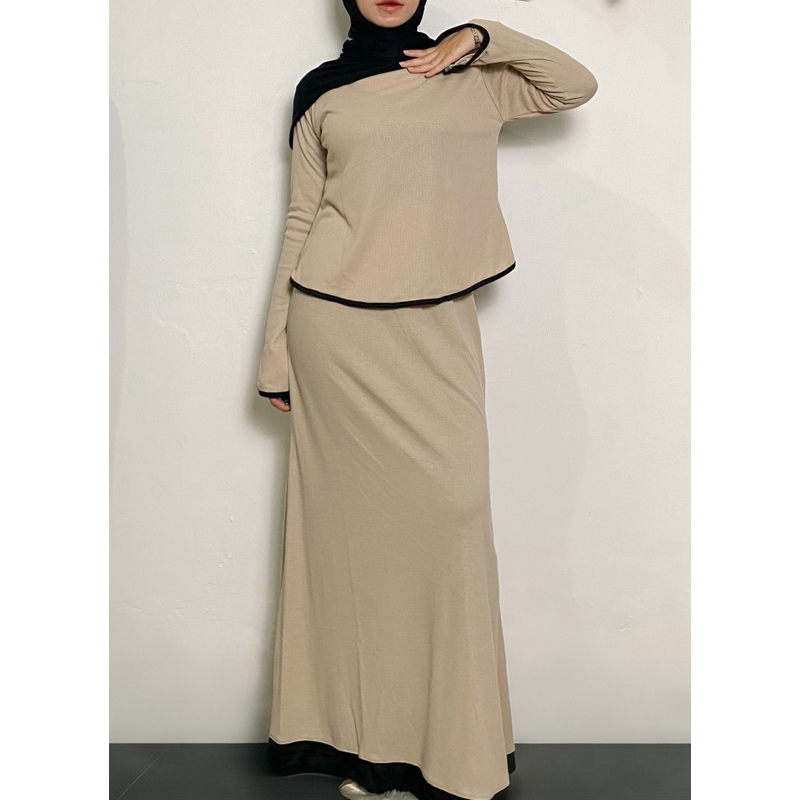 Audrey Set / Setelan Wanita / Set Wanita / One Set Wanita / Setelan Rok Duyung / Setelan Rok