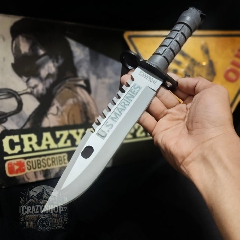 Pisau Survival U.S MARINES Hight ferformance / USMC MARINES KNIFE
