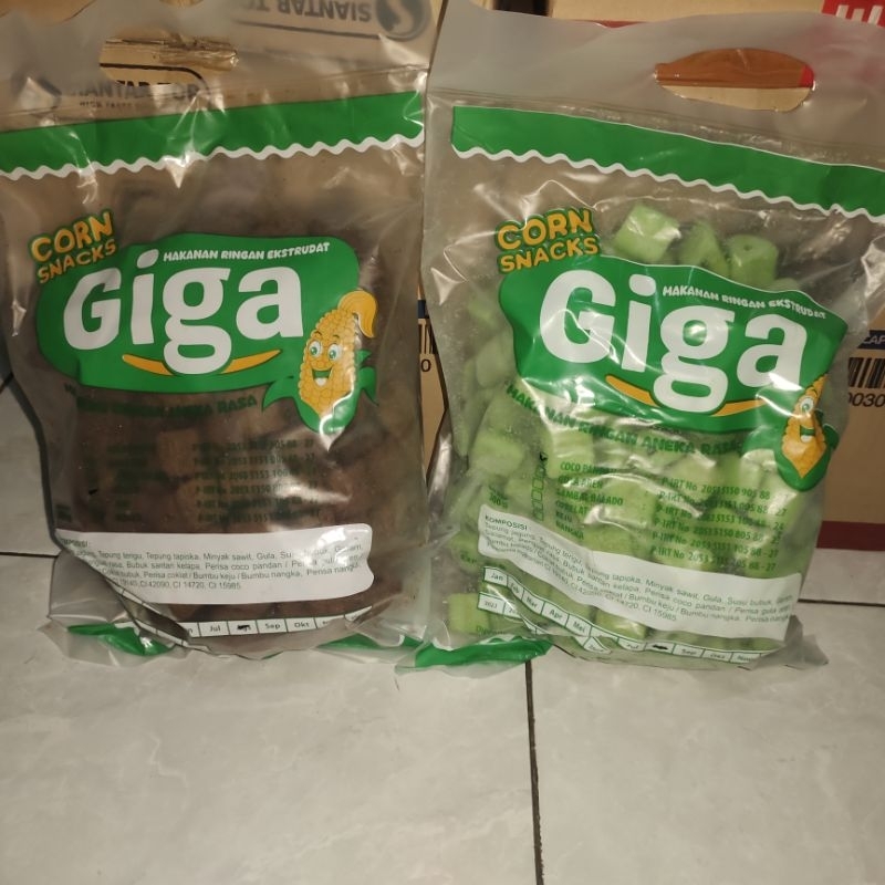 

Makanan Ringan Giga pandan atau Giga Coklat 300 gram