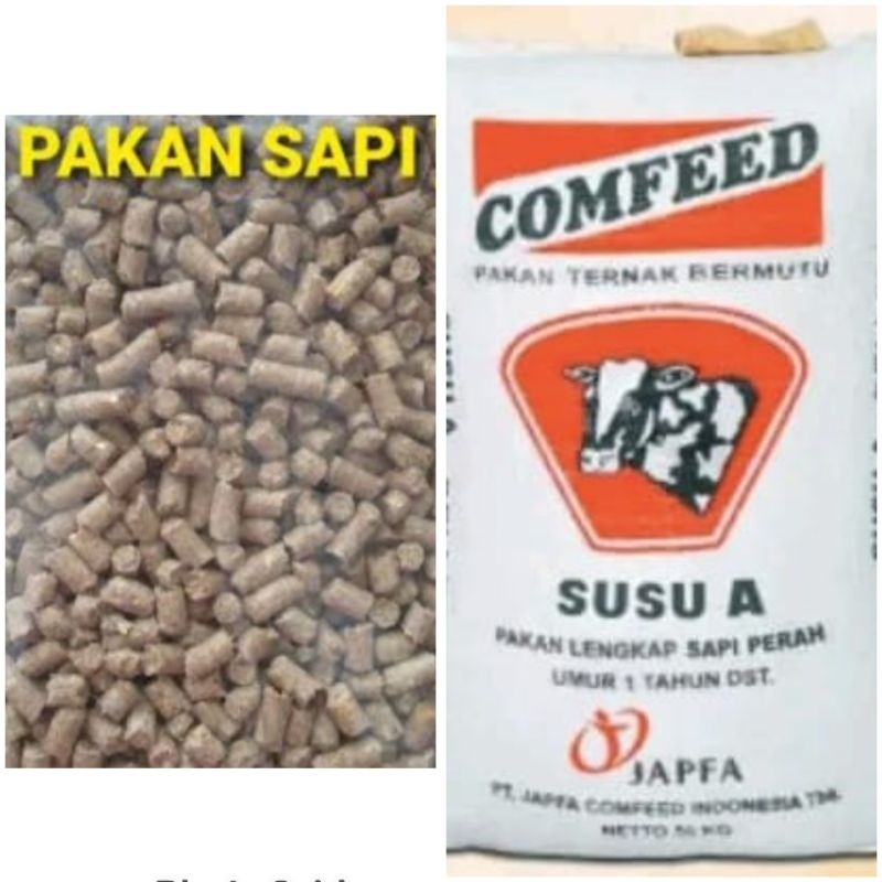 Comfeed pellet sapi kambing kerbau domba ruminansia pakan indukan ternak Comfeed susu A 1kg