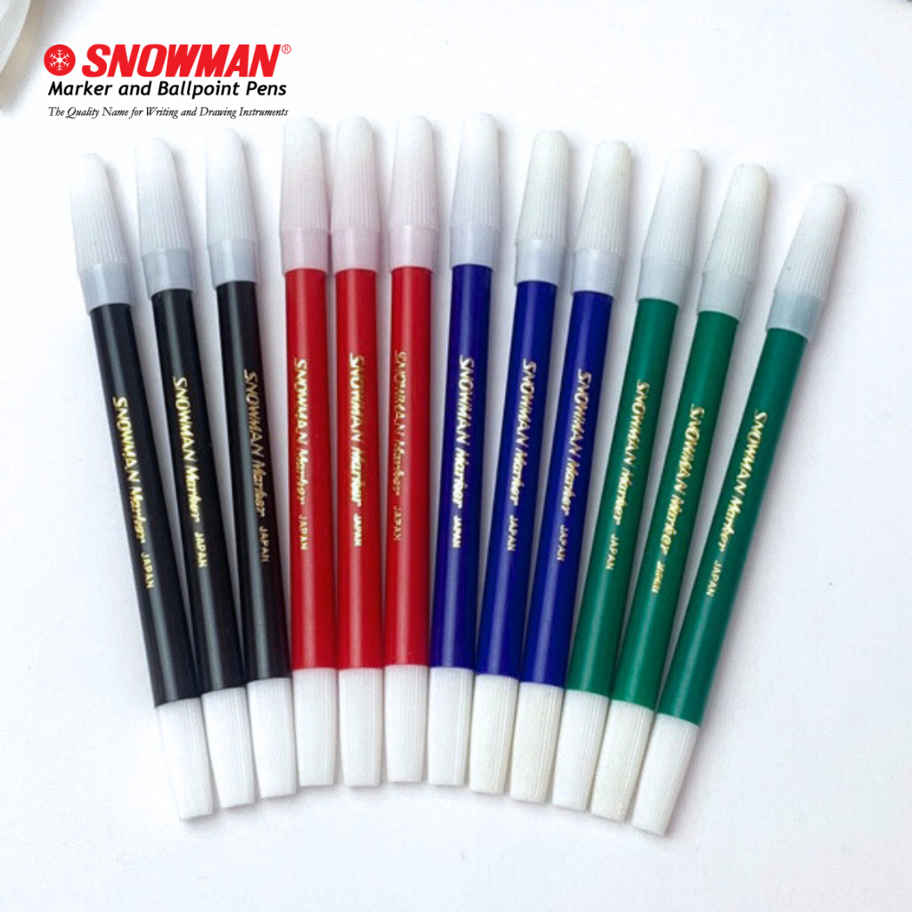 

( 1 Biji ) Spidol Lepasan Snowman 1A Kecil Warna Hitam Biru Merah Kuning Hijau