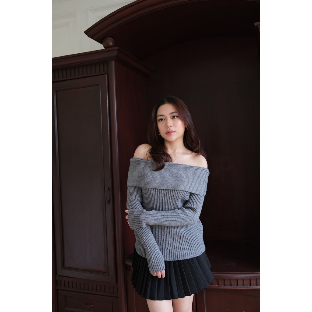 Renee off shoulder knit top