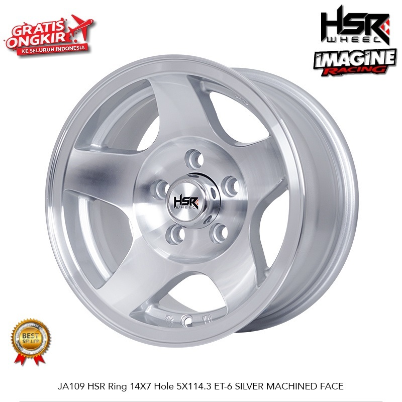 VELG MOBIL RACING SEMI OFFROAD HSR JA109 R14 5X114,3 GRANDMAX NEW CARRY APV LUXIO TARUNA DLL