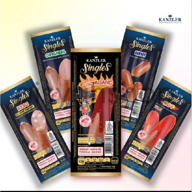 

1 BOX KAZLER SINGLES SOSIS ISI 12 PCS 1 DUS 1 LUSIN