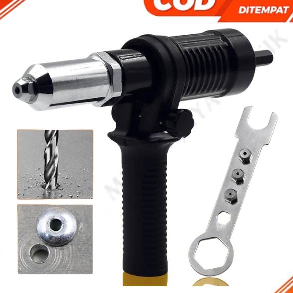 KI3 Adaptor Rivet Mesin Bor Adaptor Listrik Kepala Paku RIvet Tangan