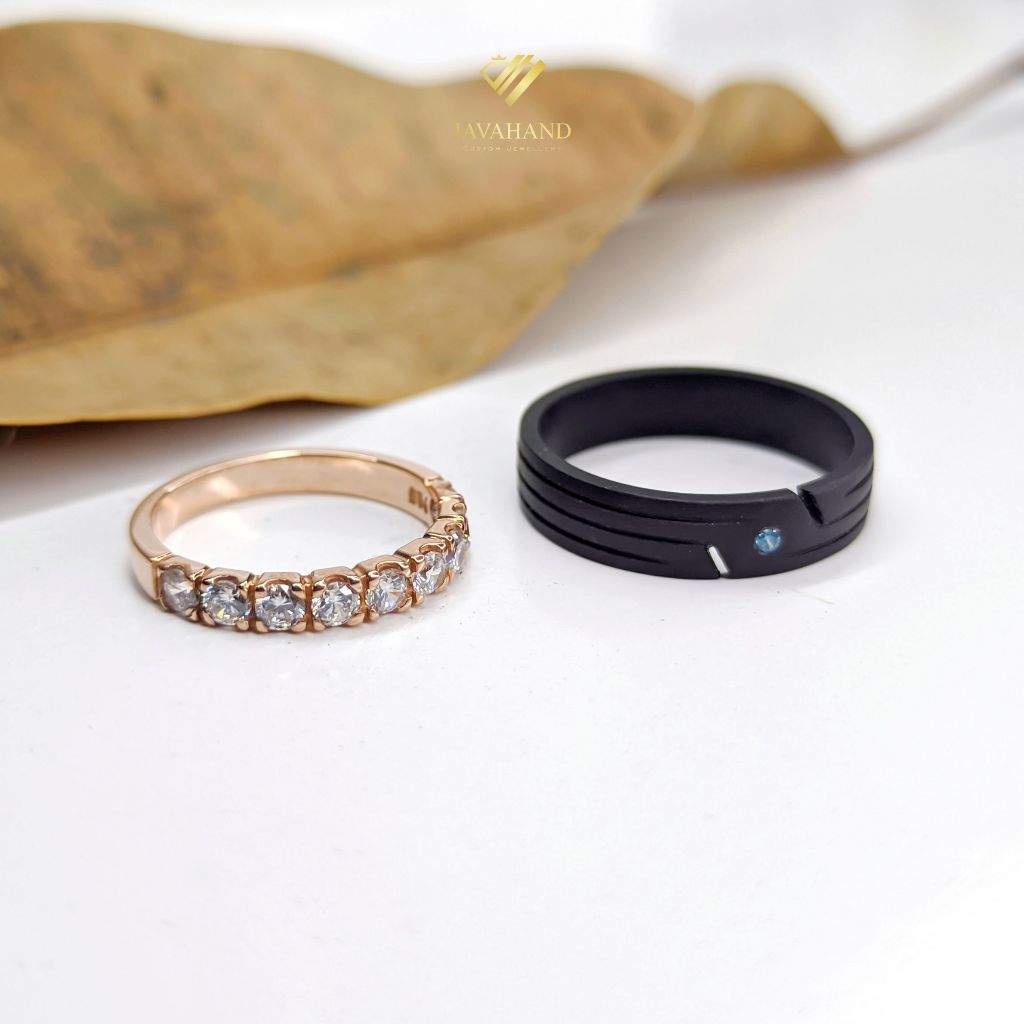 Cincin Couple Perak Free Ukir Nama