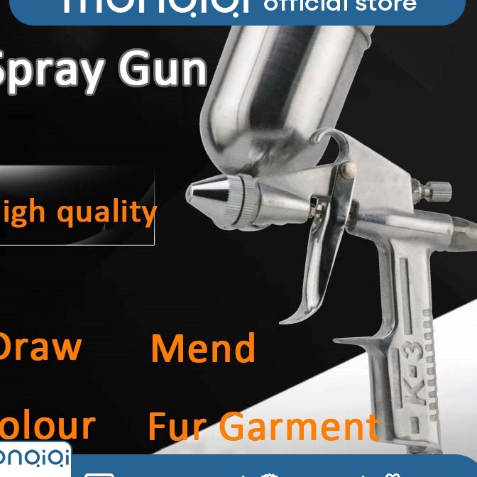FG2 K3 Spray Gun Spet Cat Angin Mesin Kompresor F75 Tabung Atas 4ml Alat Spet Semprot Cat Tabung Ata