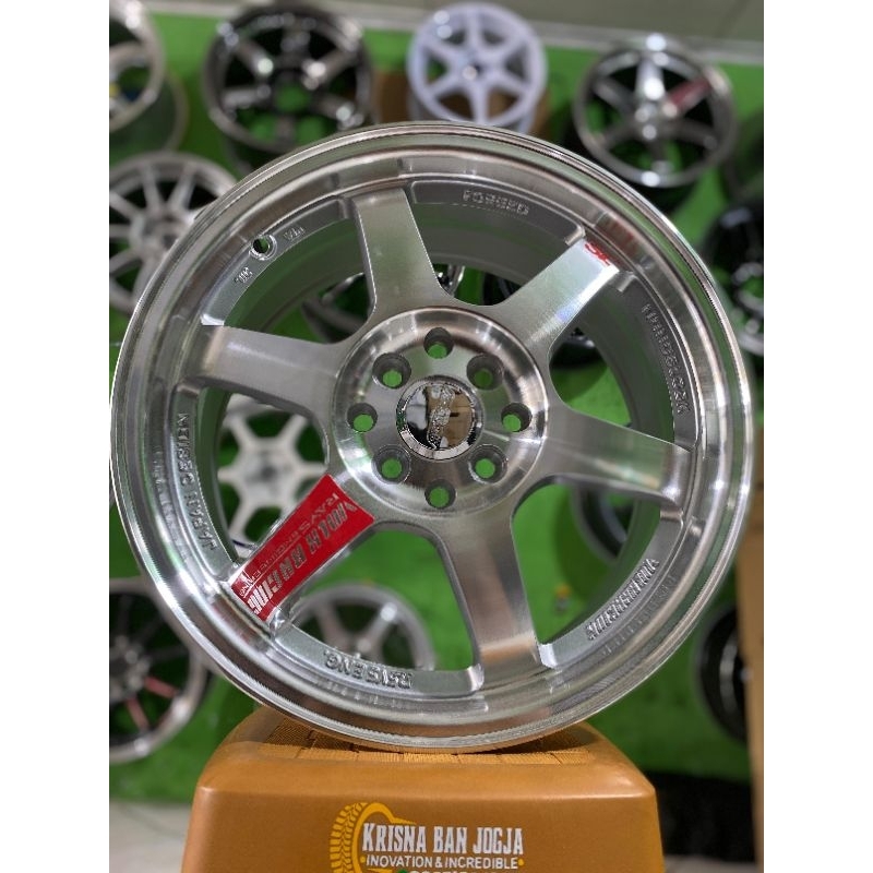 Velg TE37 SL Silver Machine Face R16 Pcd 8x100/114 Lebar 7 ET 40