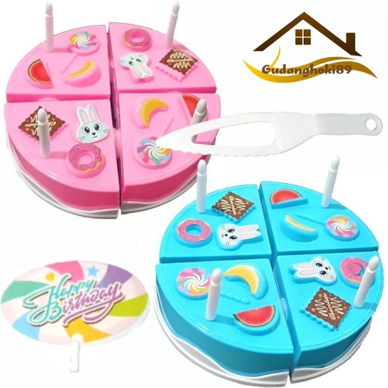 Mainan Anak Kue Tart Ulang Tahun / Mainan Kue Potong Ulang Tahun