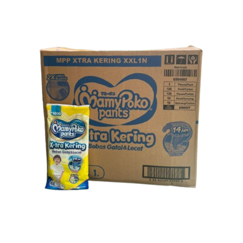 MamyPoko Pants X-tra Kering Popok Celana  S1-XXL1 Renceng  1 Karton