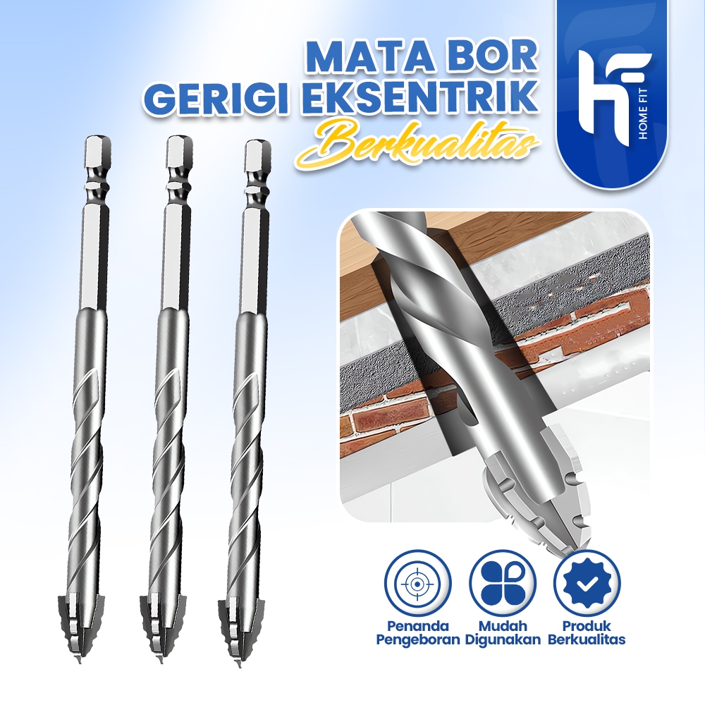 Mata Bor Beton Cross‑Tip 6 mm  – SDS Plus, 4‑Sisi, Cocok Beton & Kayu