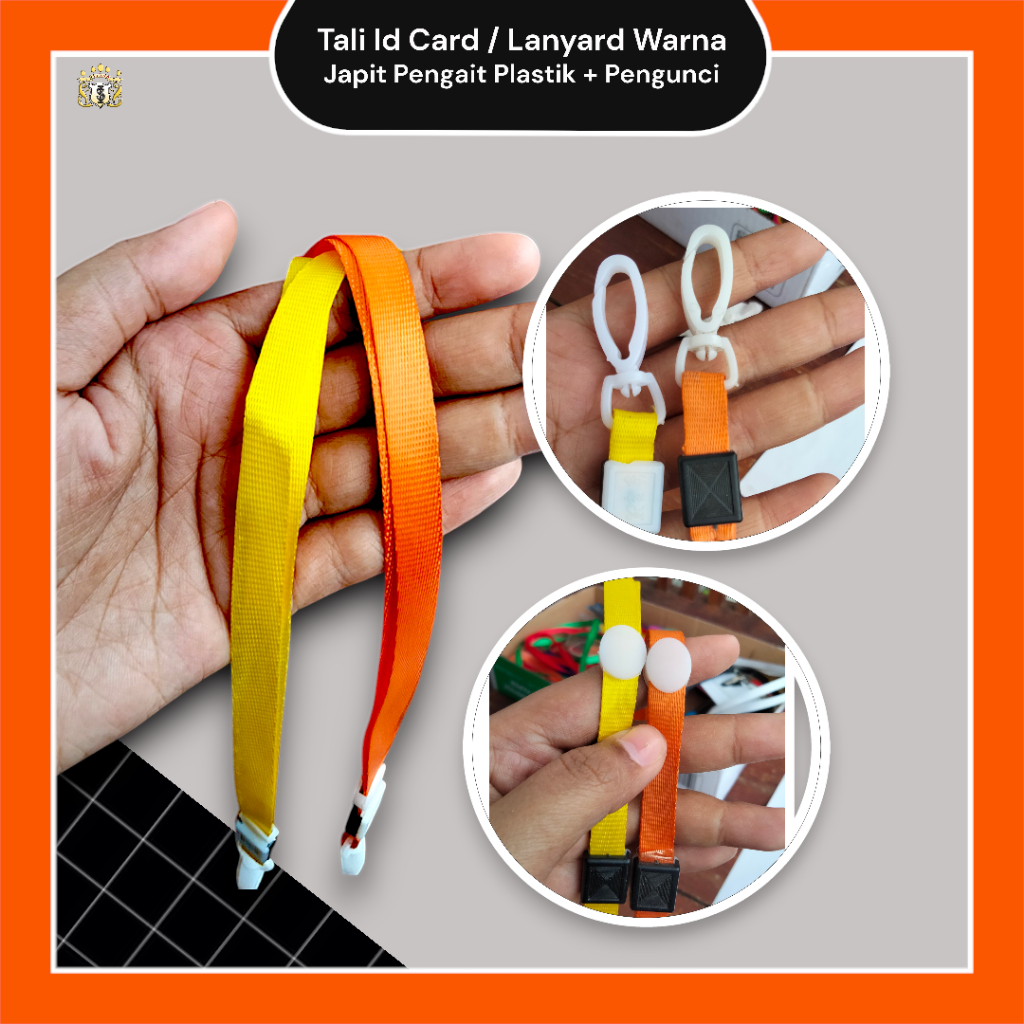 

Tali Lanyard / ID Card Tipis Warna Polos Untuk Ujian / Panitia / Sekolah Serbaguna