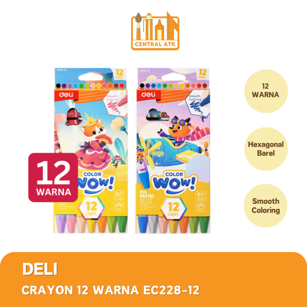 

CRAYON / KRAYON DELI COLOR WOW EC228-12 (1 PCS)
