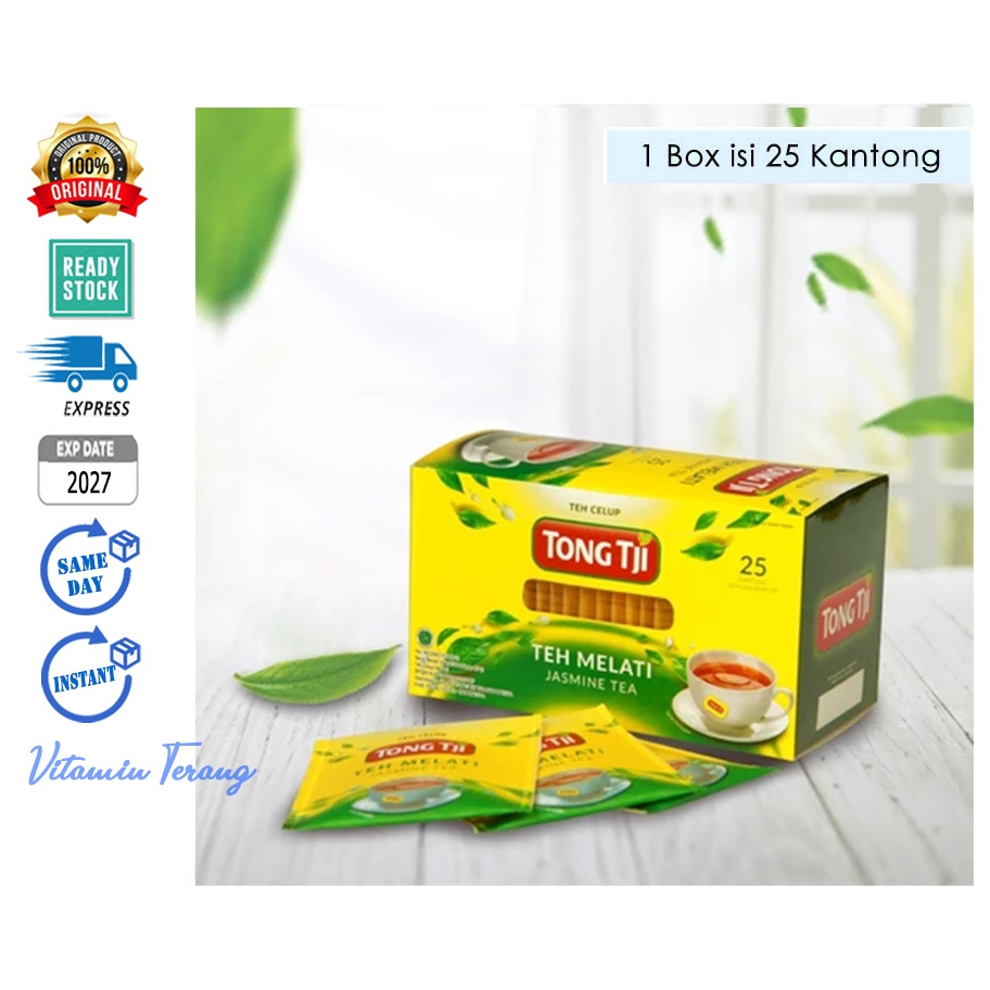 

(Box isi 15 / 25) Tong Tji Teh Melati Teh Celup Jasmine Tea Amplop / NON Amplop