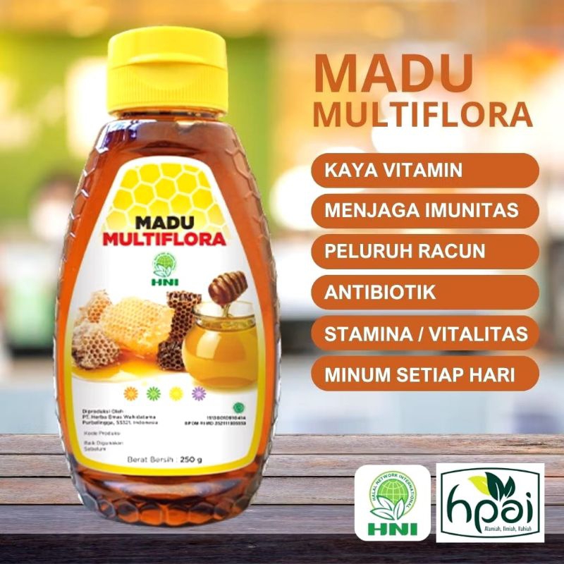 

MADU Asli Multiflora HNI HPAI, Madu Murni 100%