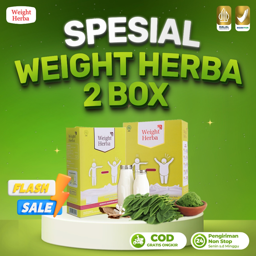

Paket 2 Box Susu Penggemuk Badan Remaja & Dewasa - WEIGHT HERBA Tambah Nafsu Makan Original