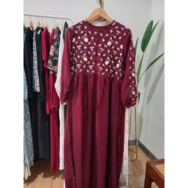 GAMIS WANITA PITA PITA BAHAN LINE