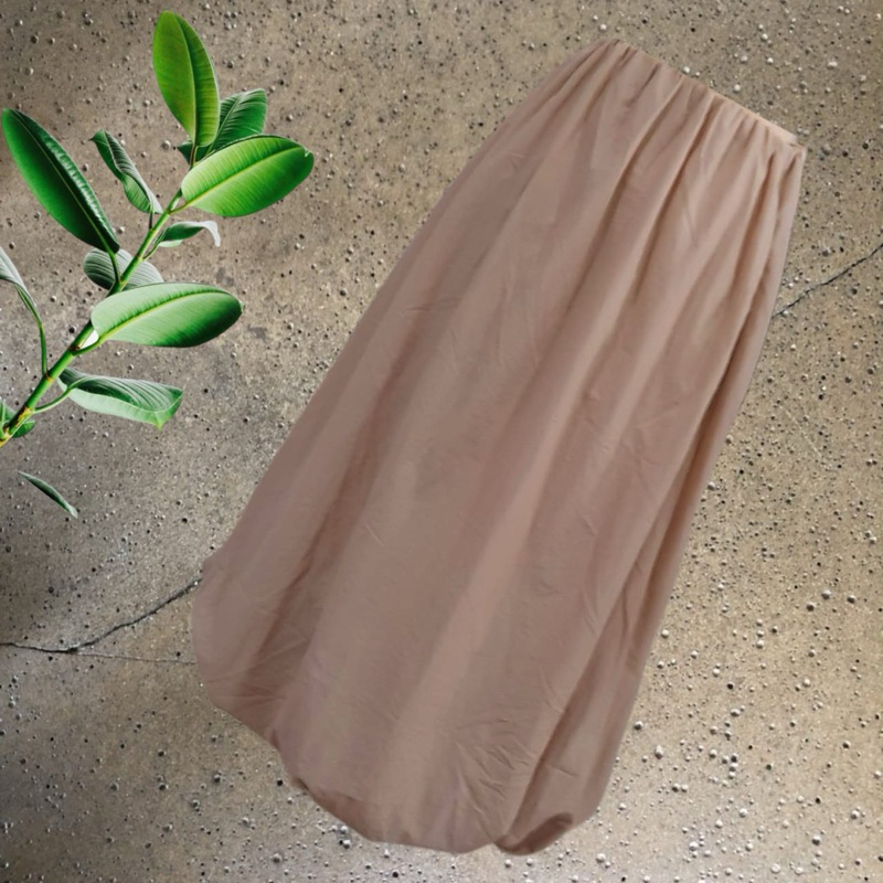 Frendi collection | Rok balon midi premium, rok balon saku samping terbaru