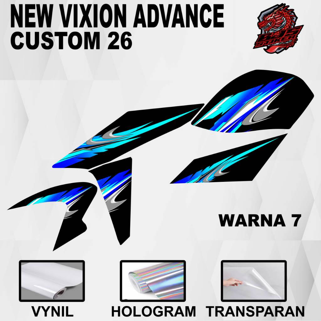 [COD] Stiker Sticker Striping NVA New Vixion Advance 2016 - Stiker Sticker Decal New Vixion Advance 