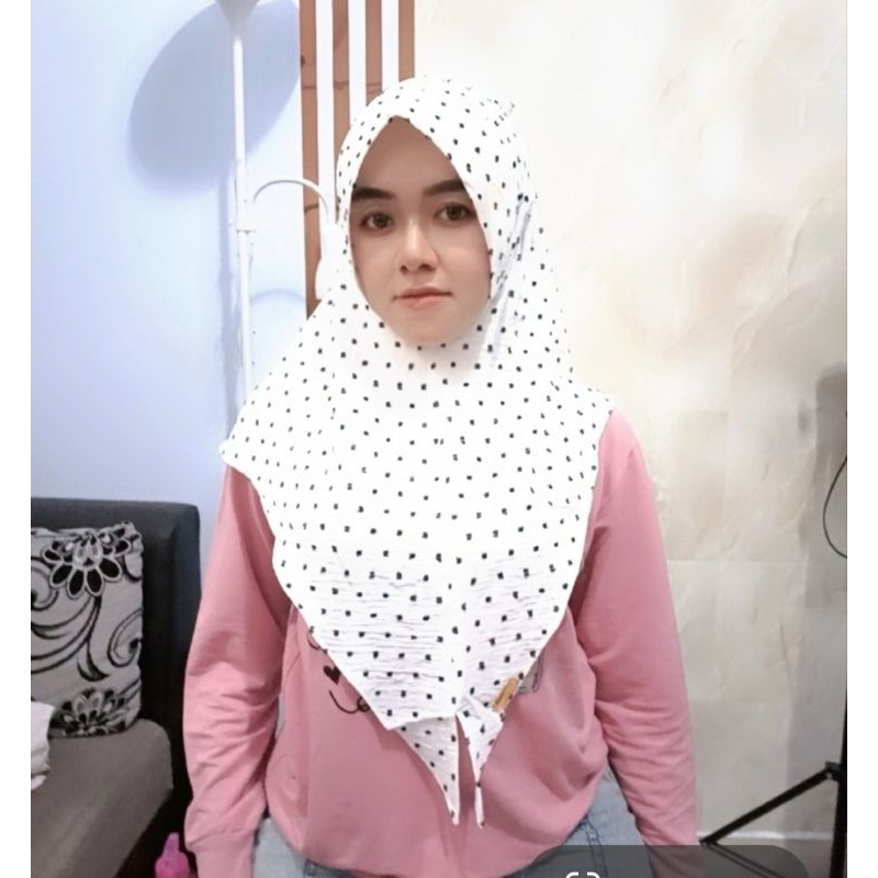 316 JILBAB CRINKLE MAZNA SOFTPAD/HIJAB MASNA KRINGKLE ORI BY DHENI HM