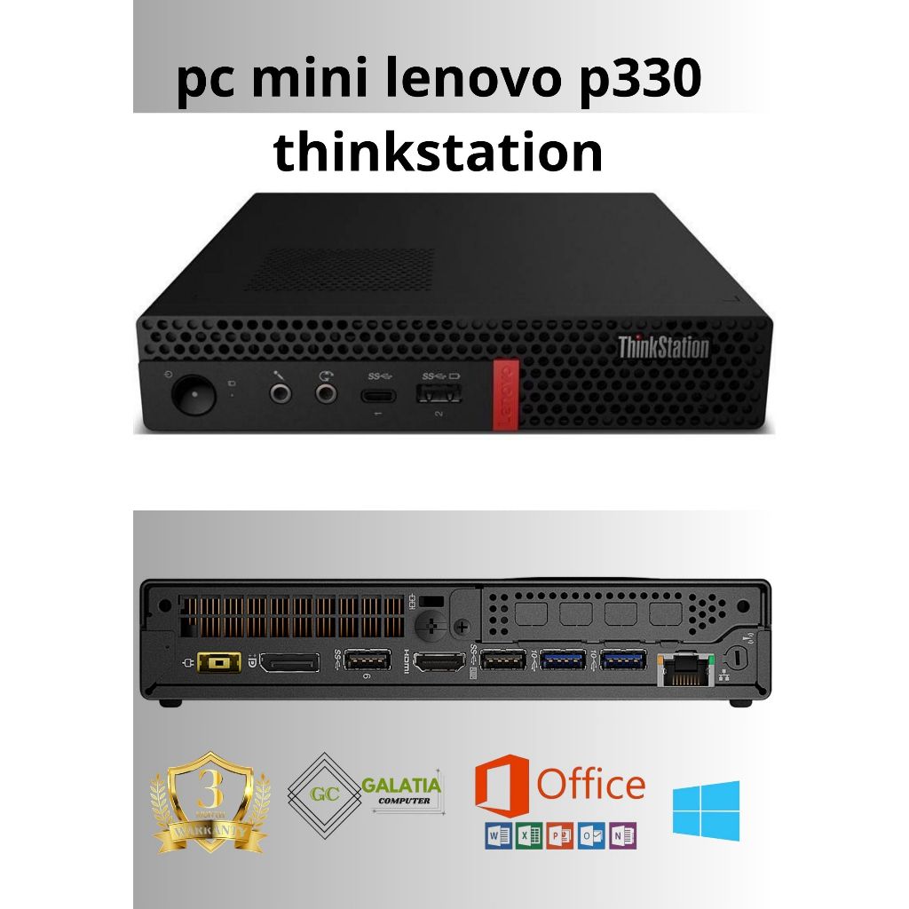 pc mini lenovo p330 thinkstation i7 gen9 ram 32gb/ssd 1tb cocok untuk mini server dan uitnya like ne