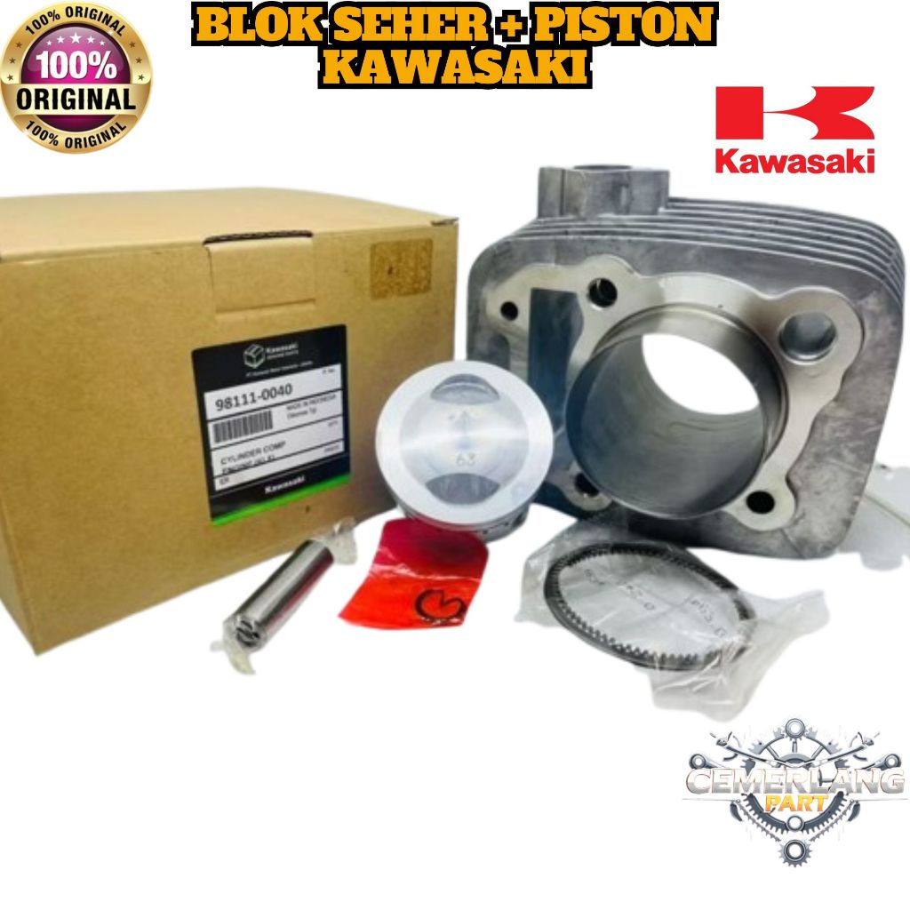 BLOK SEHER PISTON KLX 150 ORIGINAL KAWASAKI