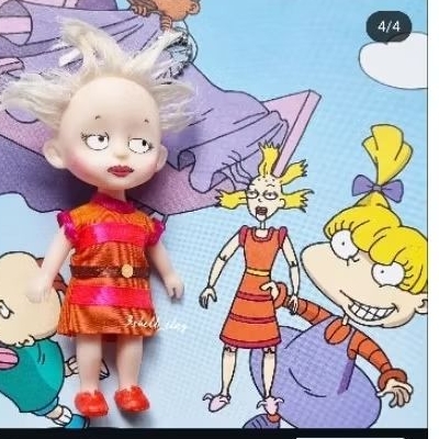 Rugrats Angelica Cynthia doll keychain bagcharm gantungan tas