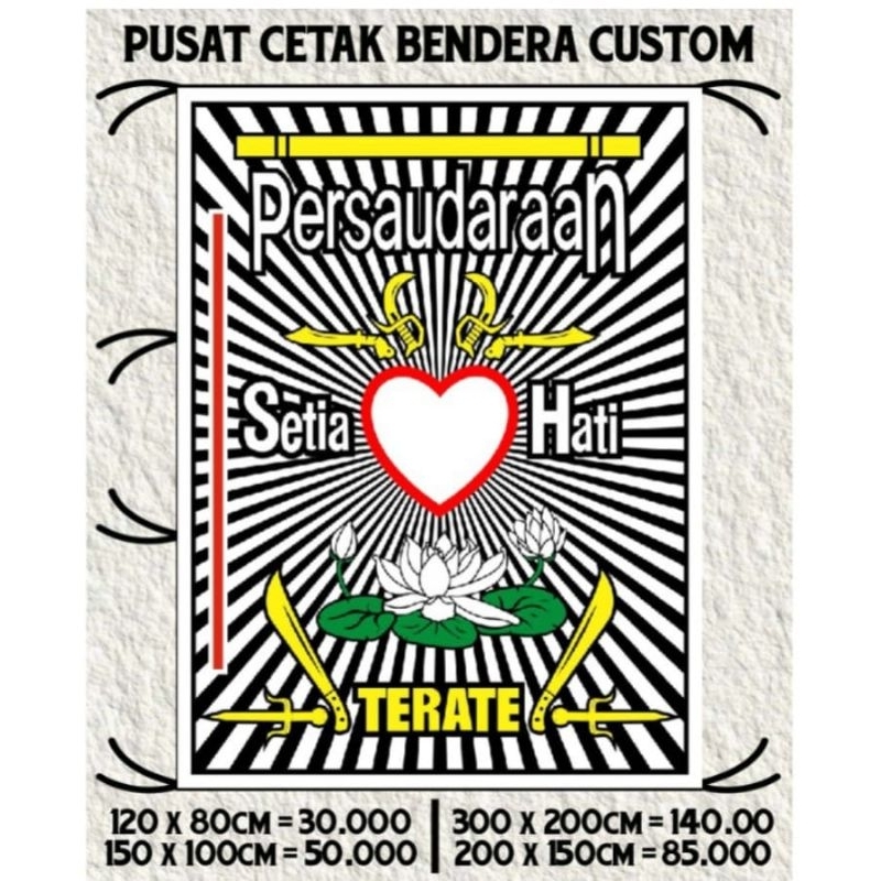 READY STOK + FREE STICKER SH, BENDERA PSHT, GIANTFLAG PSHT, BANNER SPANDUK KAIN SH PSHT PUSAT MADIUN