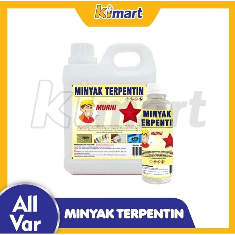

MINYAK TERPENTIN original terpentin pengencer cat minyak pembersih kuas pelarut multi fungsi EXTRA BUBBLE WRAP