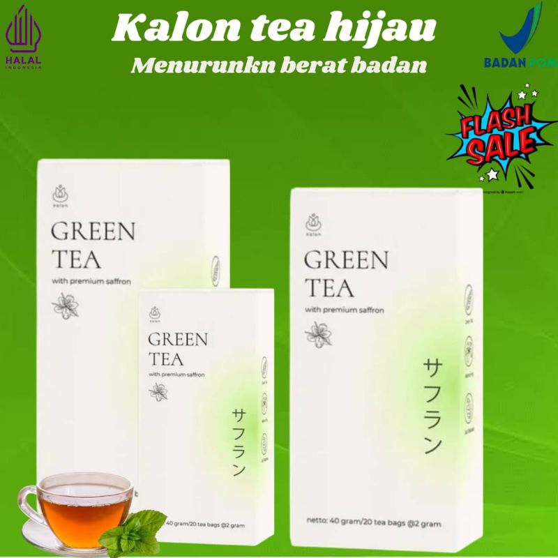 

Tea kalon hijau saffron minuman teh diet detoks greentea