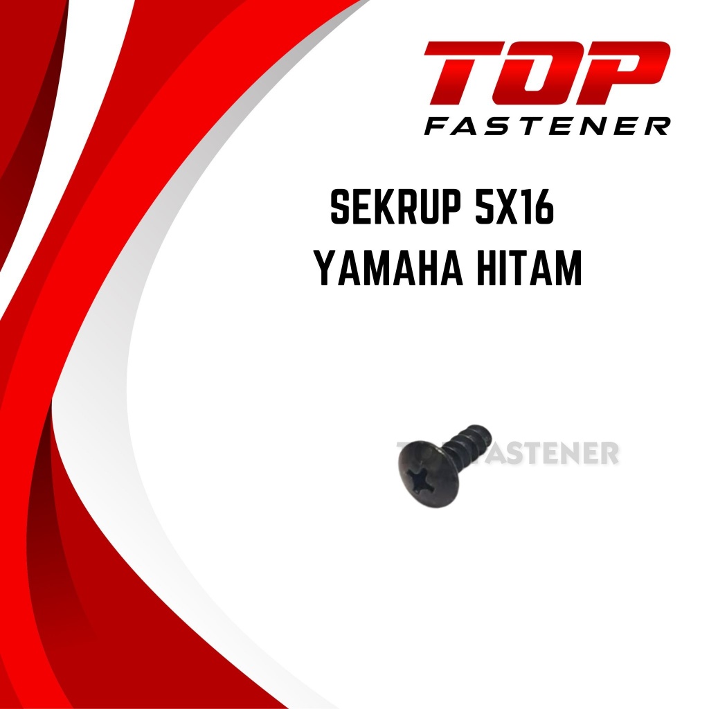 SEKRUP YAMAHA MIO 5X16 M5 BAUT BODY HITAM