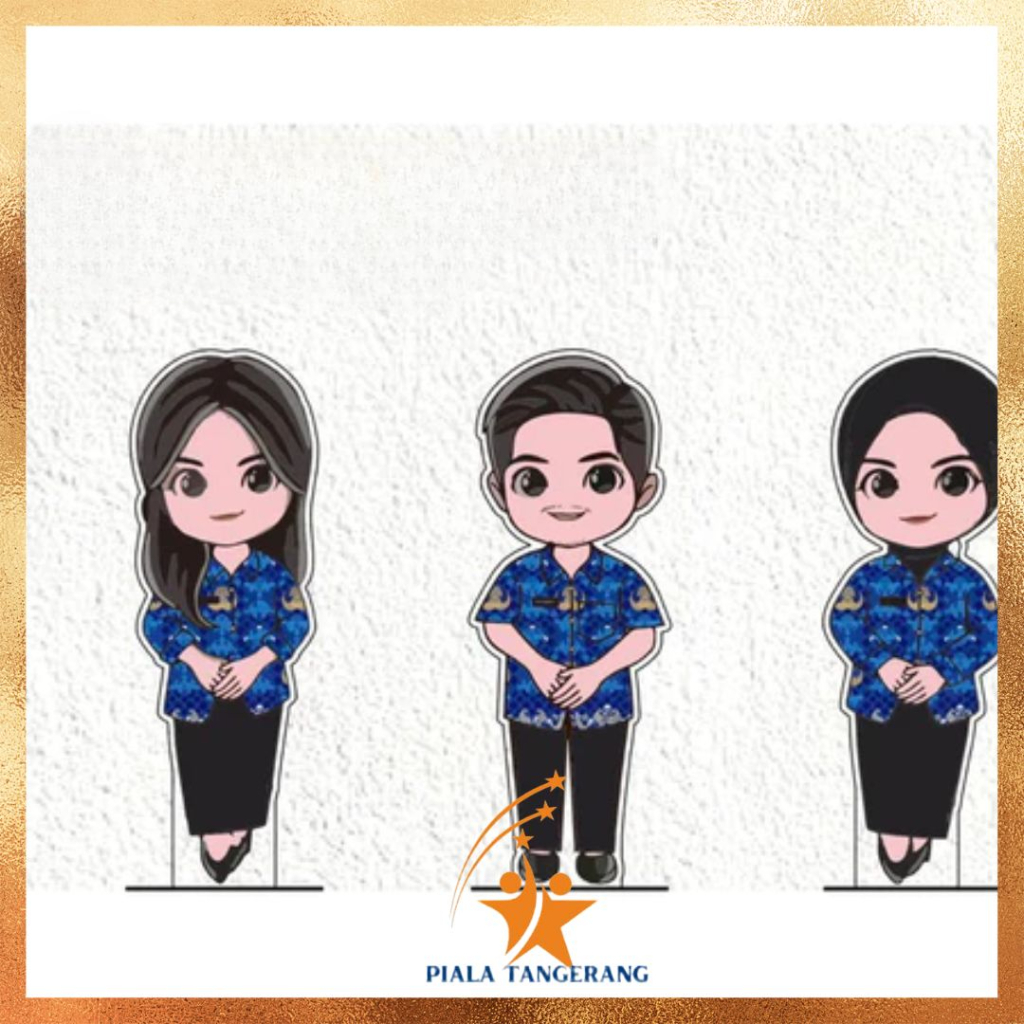 Piala Guru KORPRI Akrilik Custom Plakat Guru Korpri Akrilik