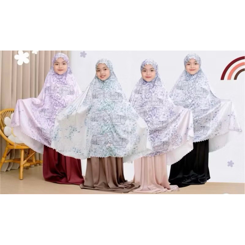 mukena anak silk #mukena couple ibu dan anak#mukena silk couple ibu dan anak#mukena premium ibu dan 