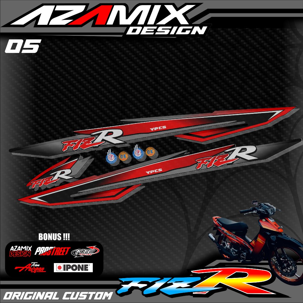 413 STRIPING TRANSPARAN FIZ R - STRIPING TRANSPARAN FIZ R PREMIUM GRAFIK