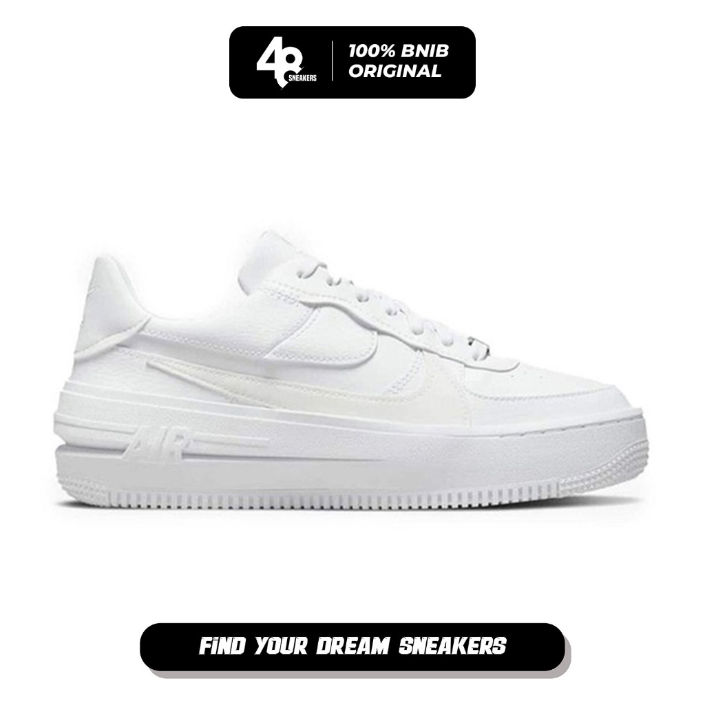 Sepatu Basket Wanita Nike AF1 plt.af.orm - white (CI0919-100) Original