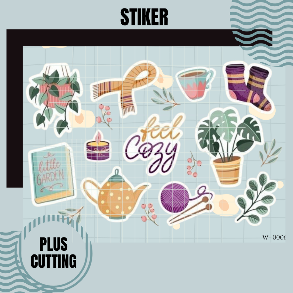 

Stiker Sheet A6 Vinyl Chromo WINTER MURAH | Deco Planner | Kisscut | Diecut | Stiker Laptop | Stiker Tumbler | Stiker Jurnal