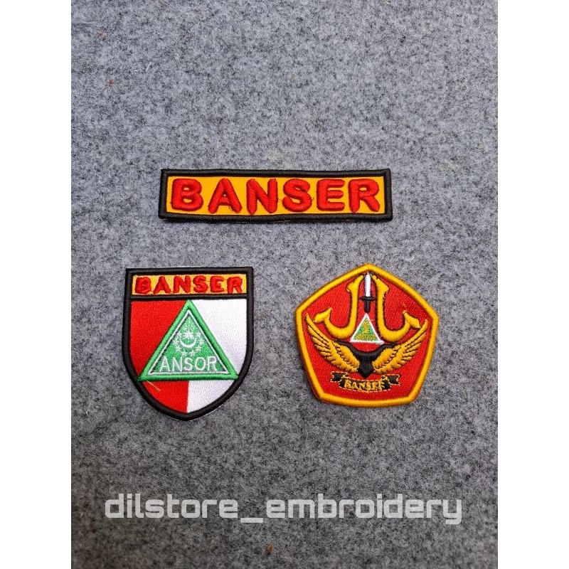 ATRIBUT BORDIR BANSER PDH TIMBUL 3D