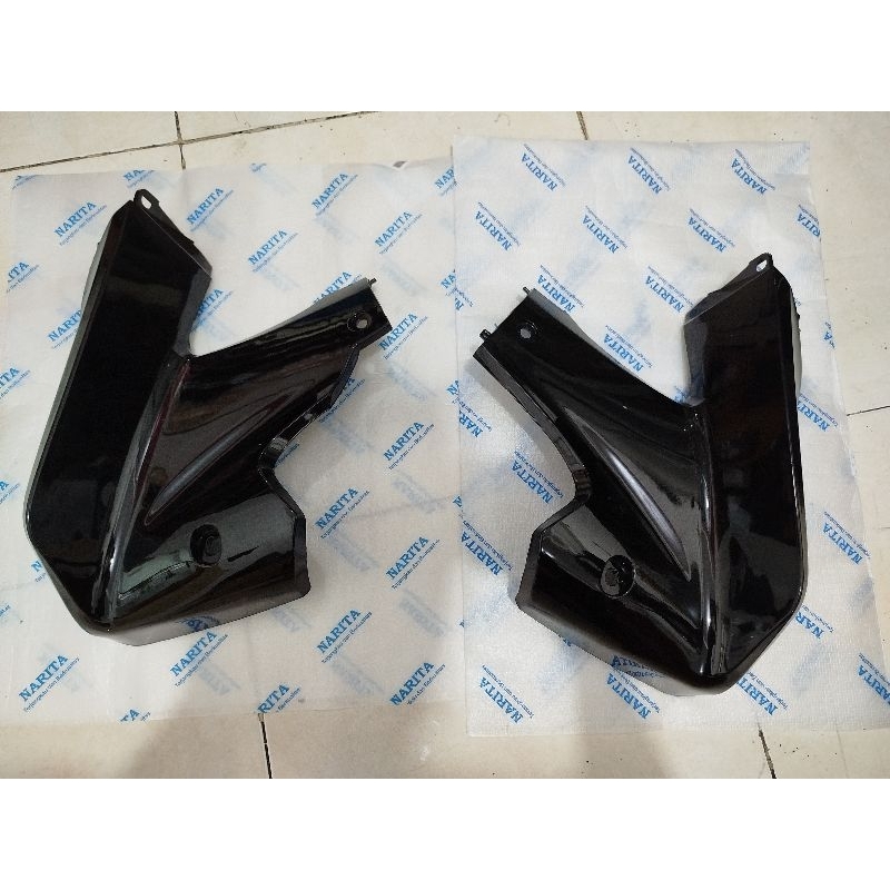 Legshield sayap bawah Honda Revo absolute hitam legshield bawah Revo absolute 110 hitam sepasang