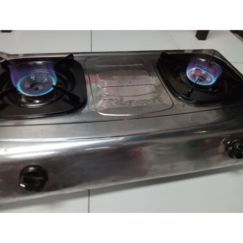 kompor rinai dua tungku second bekas 