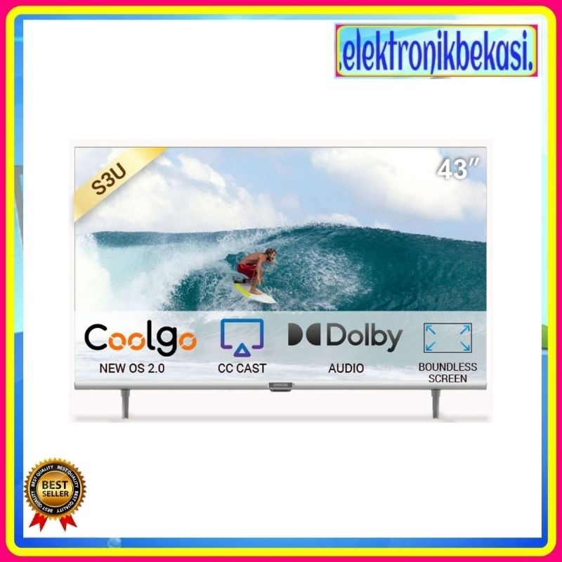 LED COOCAA 43S3U / LED COOCAA 43 INCH SMART TV / COOCAA LED 43 INCH SMART TV 43S3U