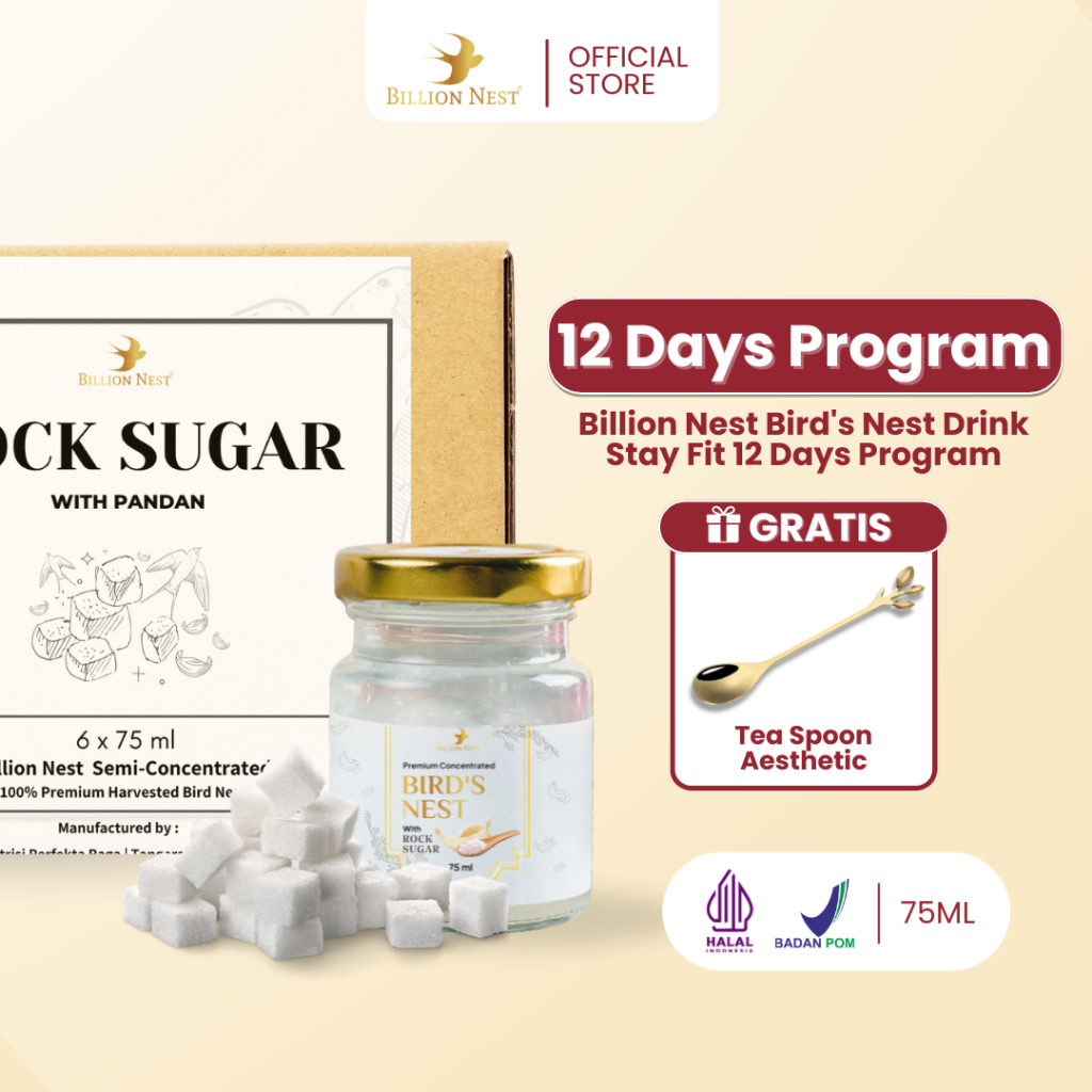 

BILLION NEST - Bundle Stay Fit Minuman Sarang Burung Walet - 12 JAR